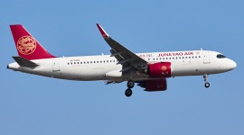 B-6298 SKY500 Juneyao Airlines Airbus A320 1:500 Red Reg 0806 